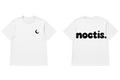 White "noctis." t-shirt