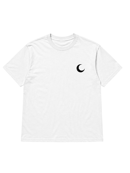 White "noctis." t-shirt