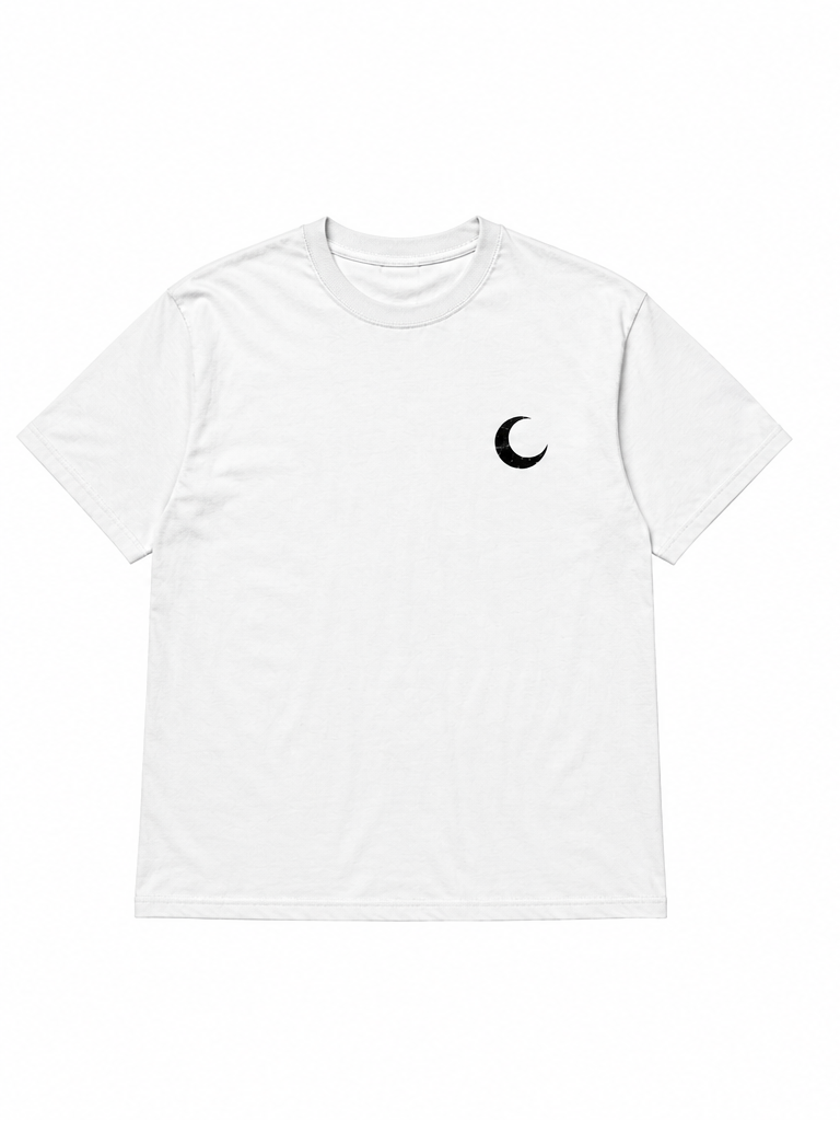 White "noctis." t-shirt